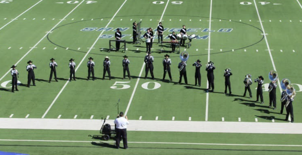 Water Valley Marching Band at San Angelo Stadium