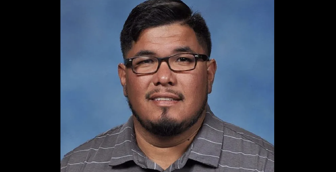 San Saba football coach Andreas Aguirre