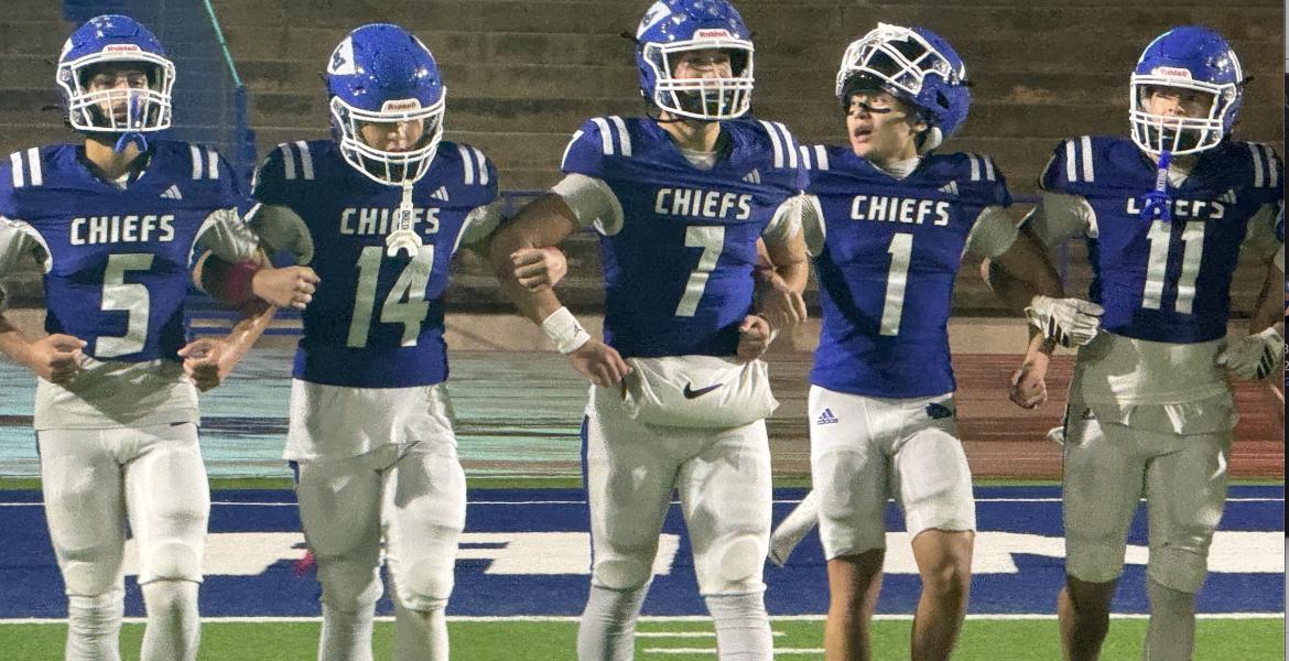 Lake View Chiefs doing their senior walk after the victory over Andrews, 2026.