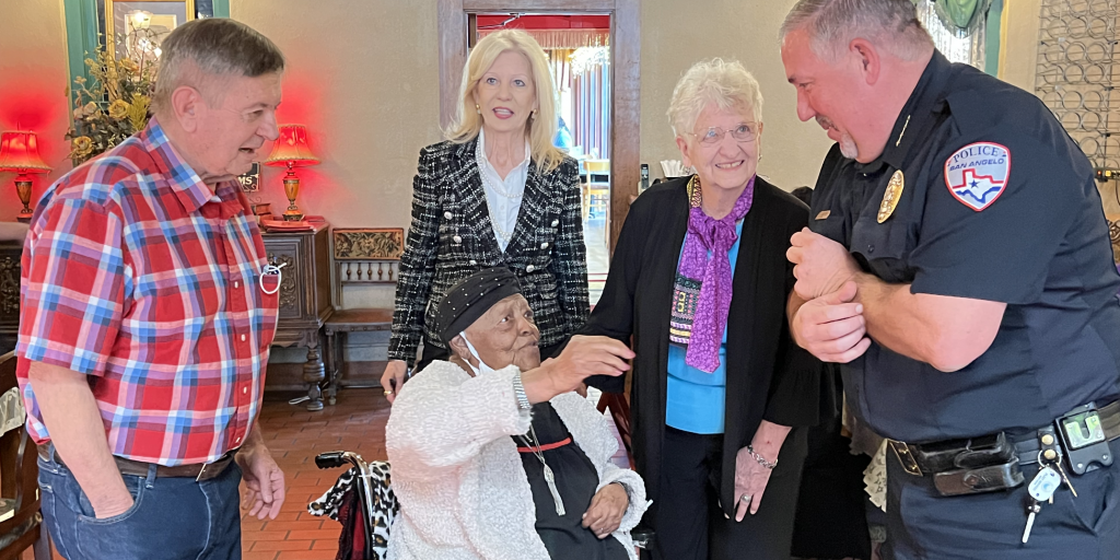 San Angelo Officials Help Celebrate 100th Birthday of Special San Angelo Resident - Vimarsana News