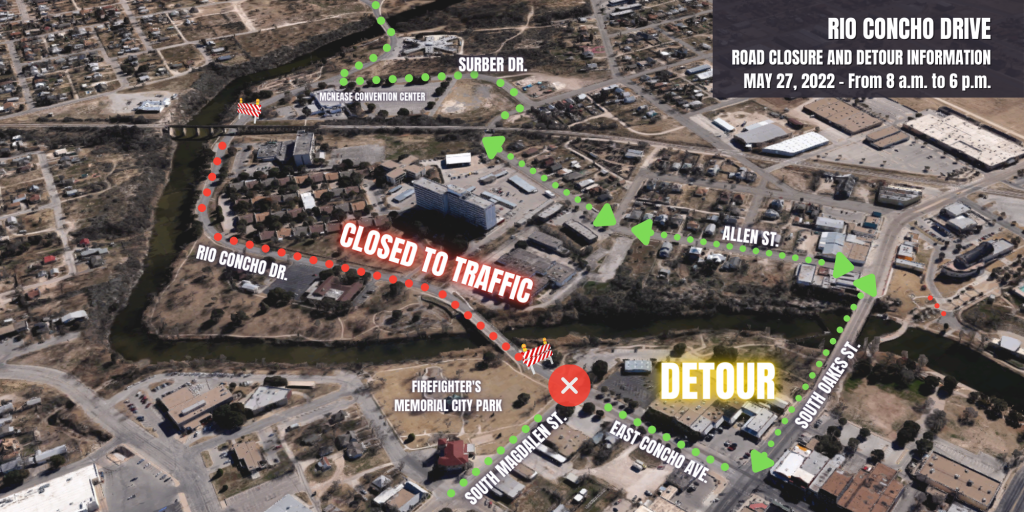 COSA: Busy Portion of Rio Concho Drive Closed Friday - Vimarsana News