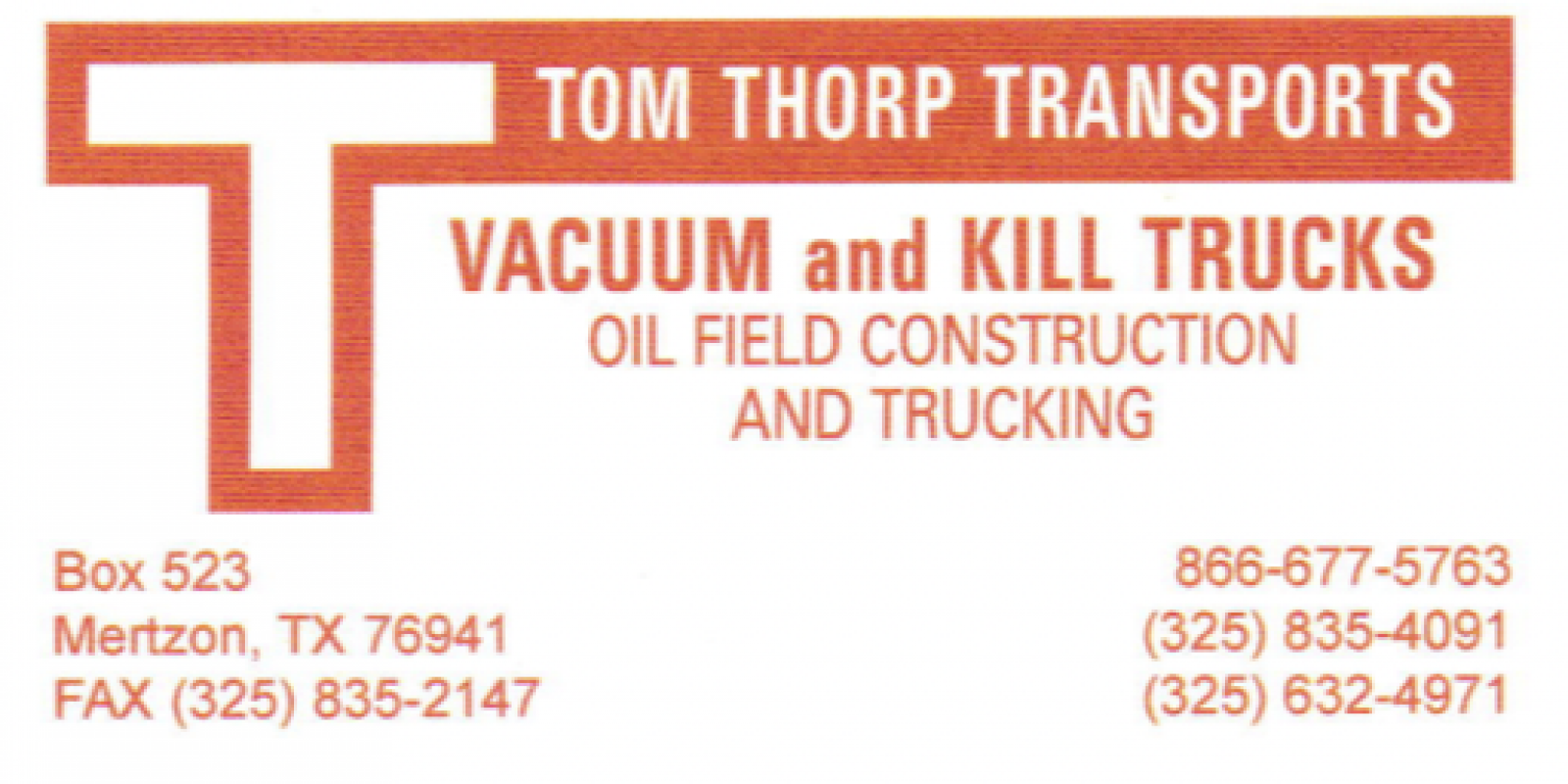 Tom Thorp Transports
