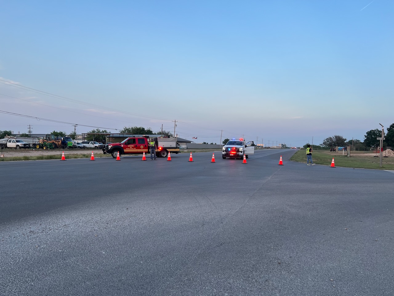 Crash on FM 2105 at Oil Field Road Crash on FM 2105 at Oil Field Road