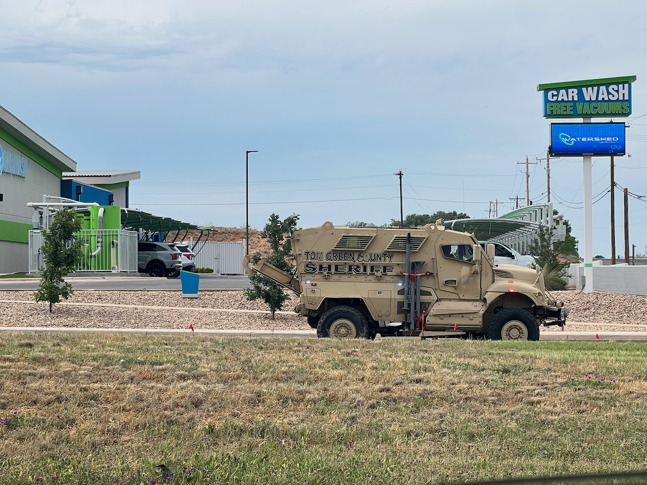 The Tom Green County SRT Team seen near the new H-E-B on the southwest side of San Angelo, ready to deploy to Irion County if needed. The Tom Green County SRT Team seen near the new H-E-B on the southwest side of San Angelo, ready to deploy to Irion County if needed.